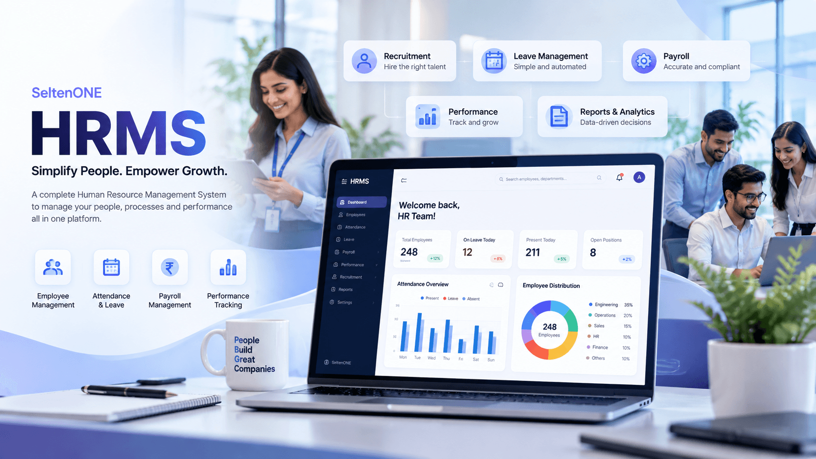 HRMS Human Resource Management System interface